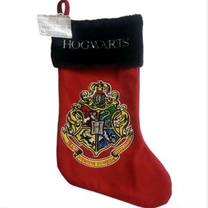 Harry Potter Hogwarts Crest Christmas Stocking 20" Long Christmas Decor NWT